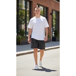 Barry's x Lululemon Shorts Long Beach Camo in Black Size Small